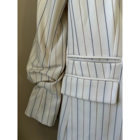 Veronica Beard Battista Dickey Jacket Womens 4 Dove Multi Pinstripe Blazer New - Picture 11 of 13
